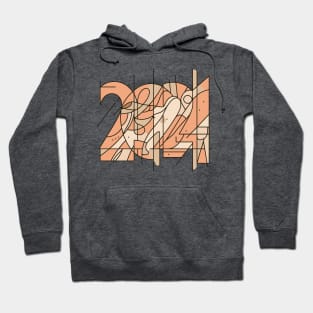 Abstract New Year 2024 Hoodie